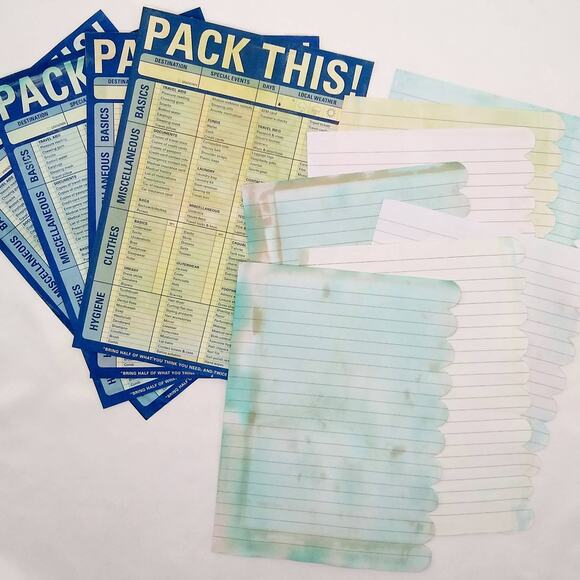 Dyed Paper Variety Pack, Pastel Dyed Paper, Hand Dyed Paper, Junk Journal Supply - Picture 9 of 10